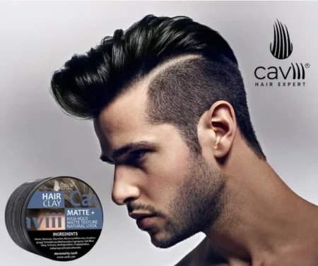 Caviii hair clay wax smooth texture and strong hold formula