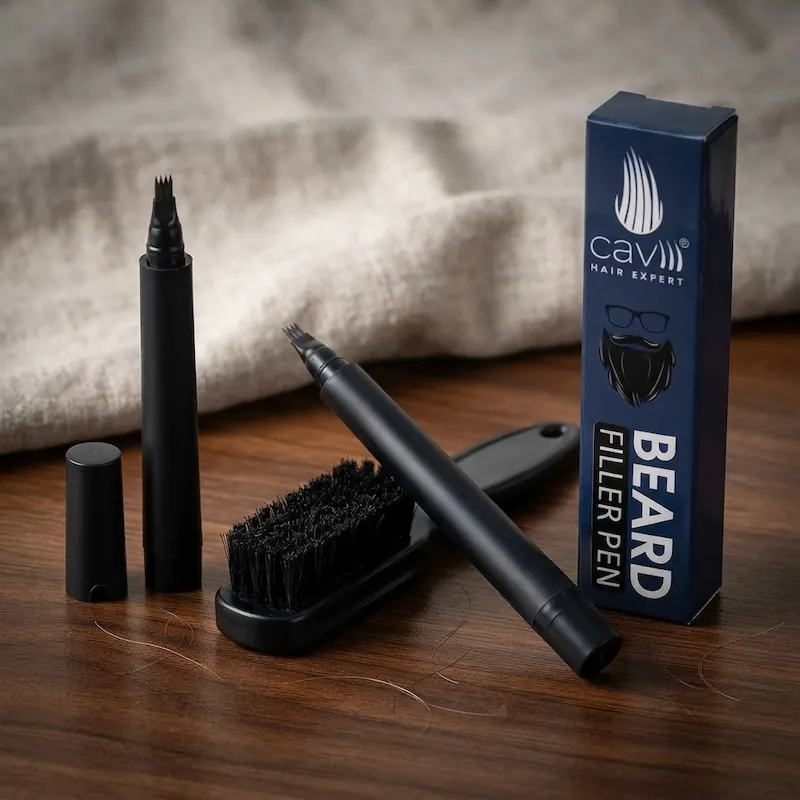 Beard Grooming Brush and Pen Caviii beard grooming brush and long lasting sweat proof beard pen