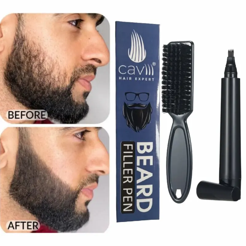 Beard Pen and Free Beard Brush Caviii beard pen and free beard brush main view in Pakistan