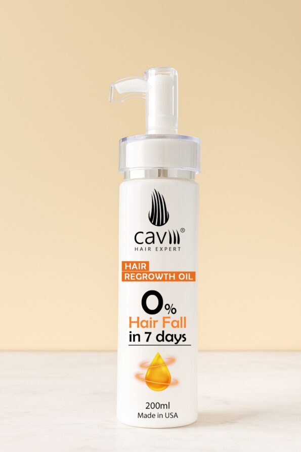 Caviii hair oil with Derma roller