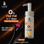 Caviii hair oil with Derma roller