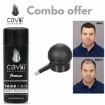 Caviii hair fiber 2in1 combo with 30g fiber and pump applicator in Pakistan