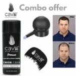 Caviii hair fiber 3in1 combo kit main view for hair thinning in Pakistan