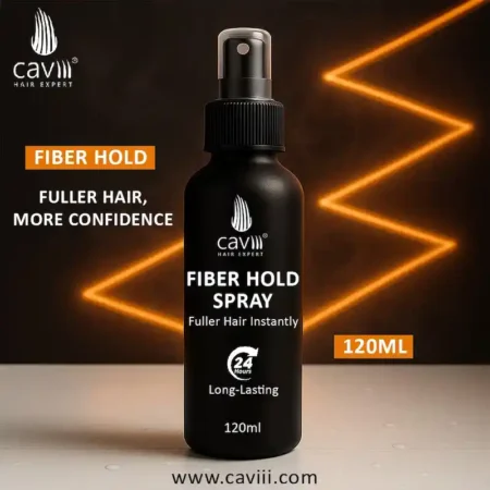 Caviii hair fiber holding spray main view for hair building fibers in Pakistan