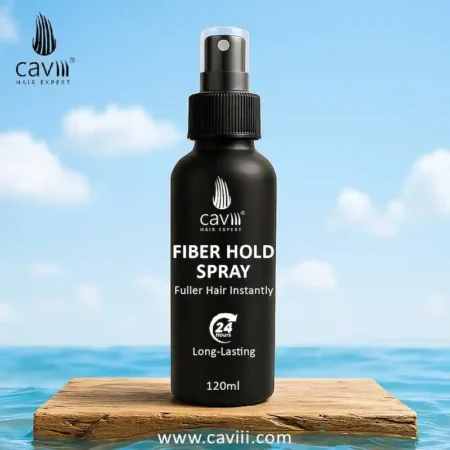 Caviii hair fiber holding spray fine mist nozzle close up