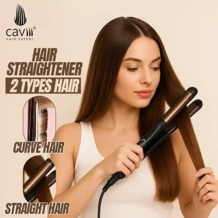 Caviii 2in1 hair straightener and curler main view in Pakistan
