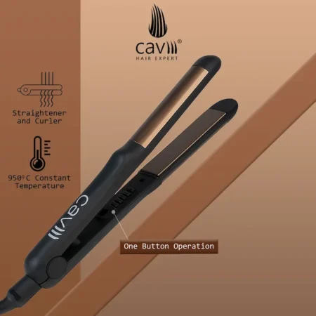 Caviii 2in1 hair straightener and curler dual styling plates