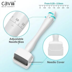 Adjustable 140 titanium micro needles of Caviii derma stamp for hair growth in Pakistan