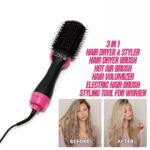 1 step hair blower dryer and curler