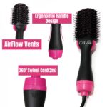 1 step hair blower dryer and curler