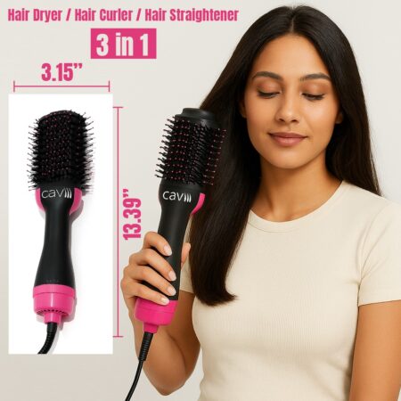 1 step hair blower dryer and curler