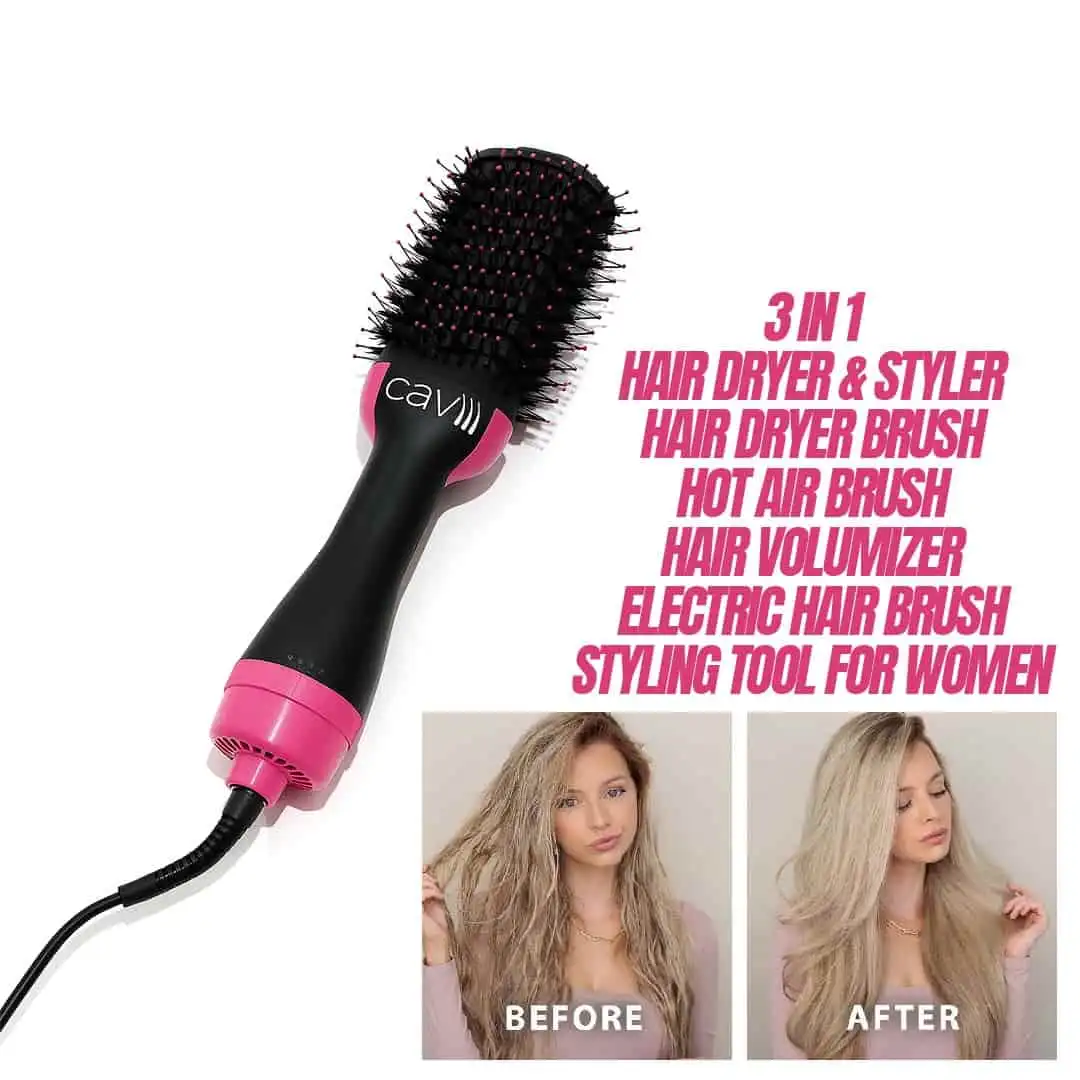 Caviii Hair Dryer Brush Design Caviii hair brush dryer bristles and thermal design close up